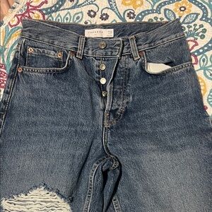 Topshop Dark Blue Boyfriend Jeans